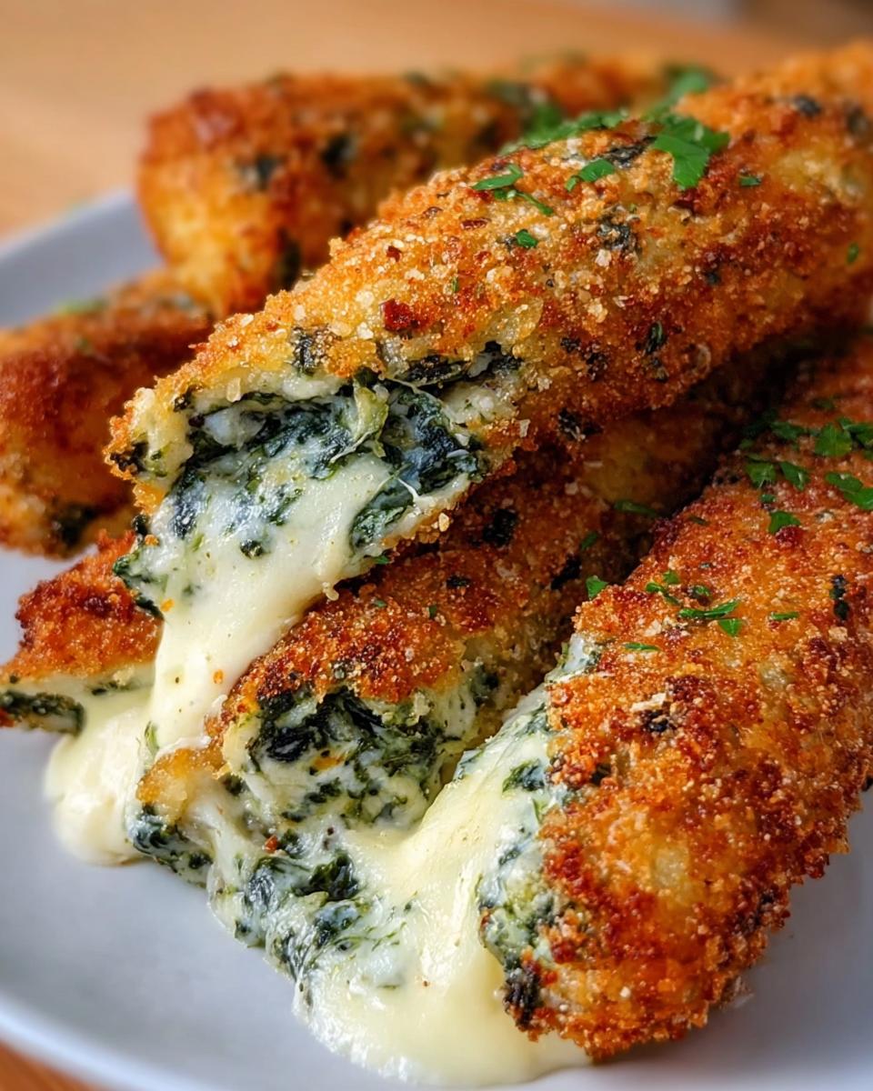 Spinach Dip Mozzarella Sticks - Detail 1