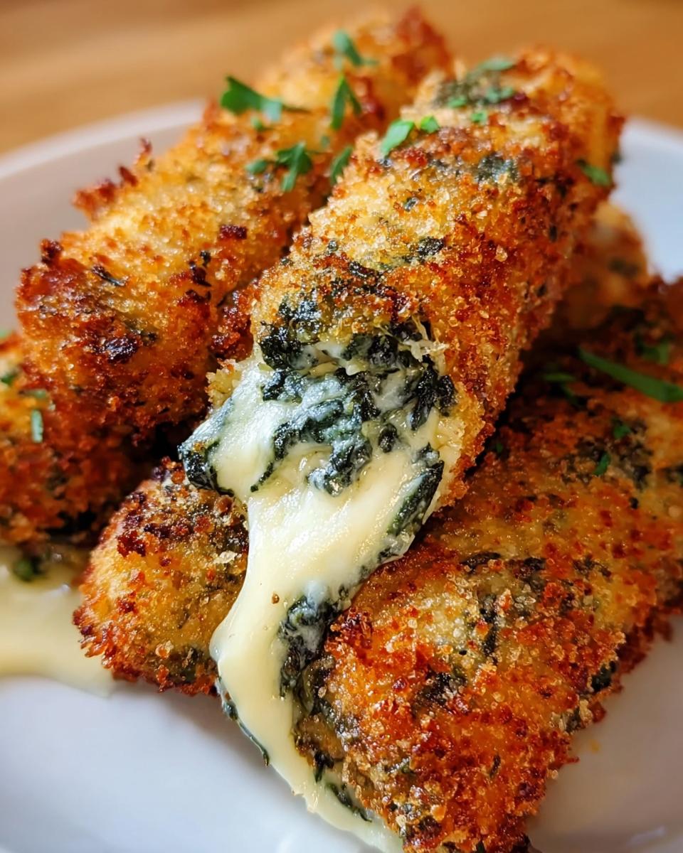 Spinach Dip Mozzarella Sticks - Detail 2