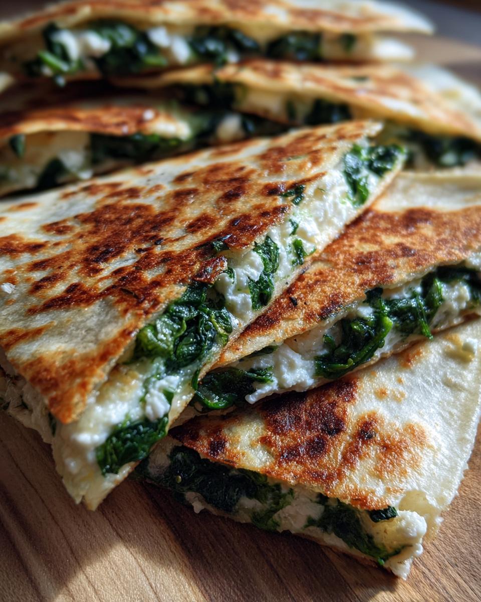 Spinach And Feta Quesadillas - Detail 2