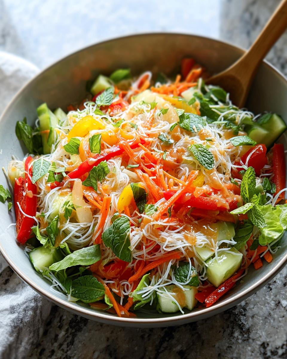 Spring Roll Salad With Spicy Ginger Dressing - Detail 1