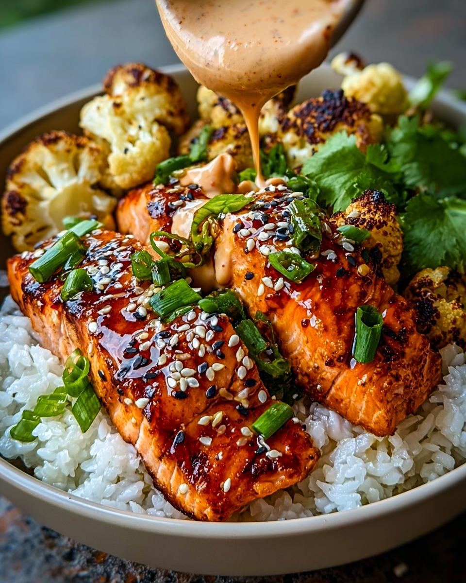 Sriracha Honey Salmon Bowls - Detail 2