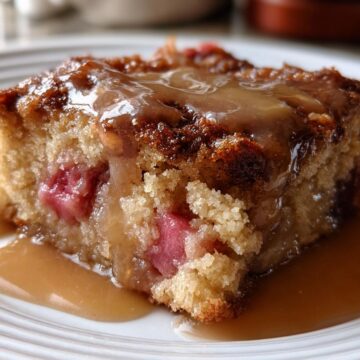 Sticky Rhubarb Pudding