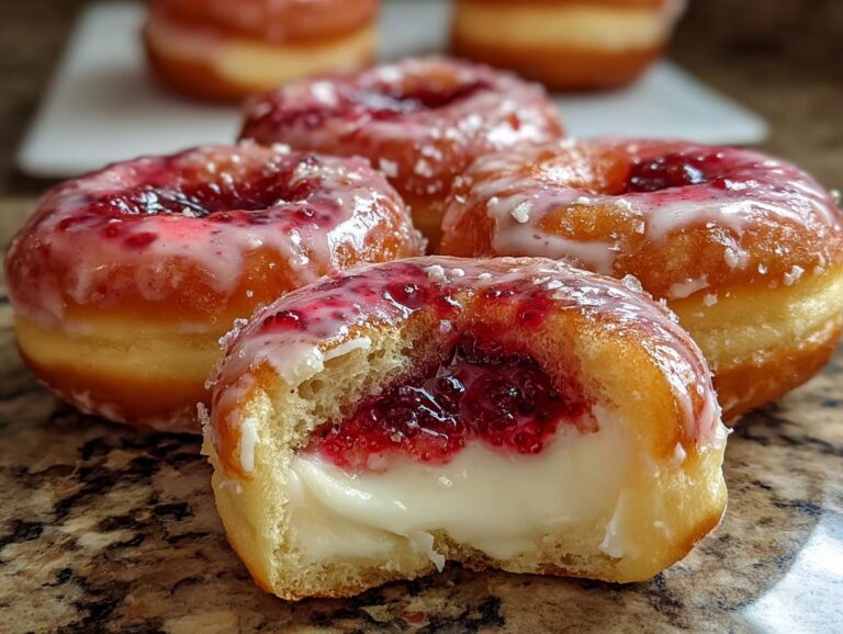 Strawberry Cheesecake Donuts