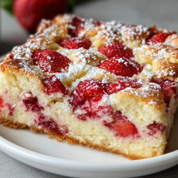 Strawberry Cheesecake Dump Cake