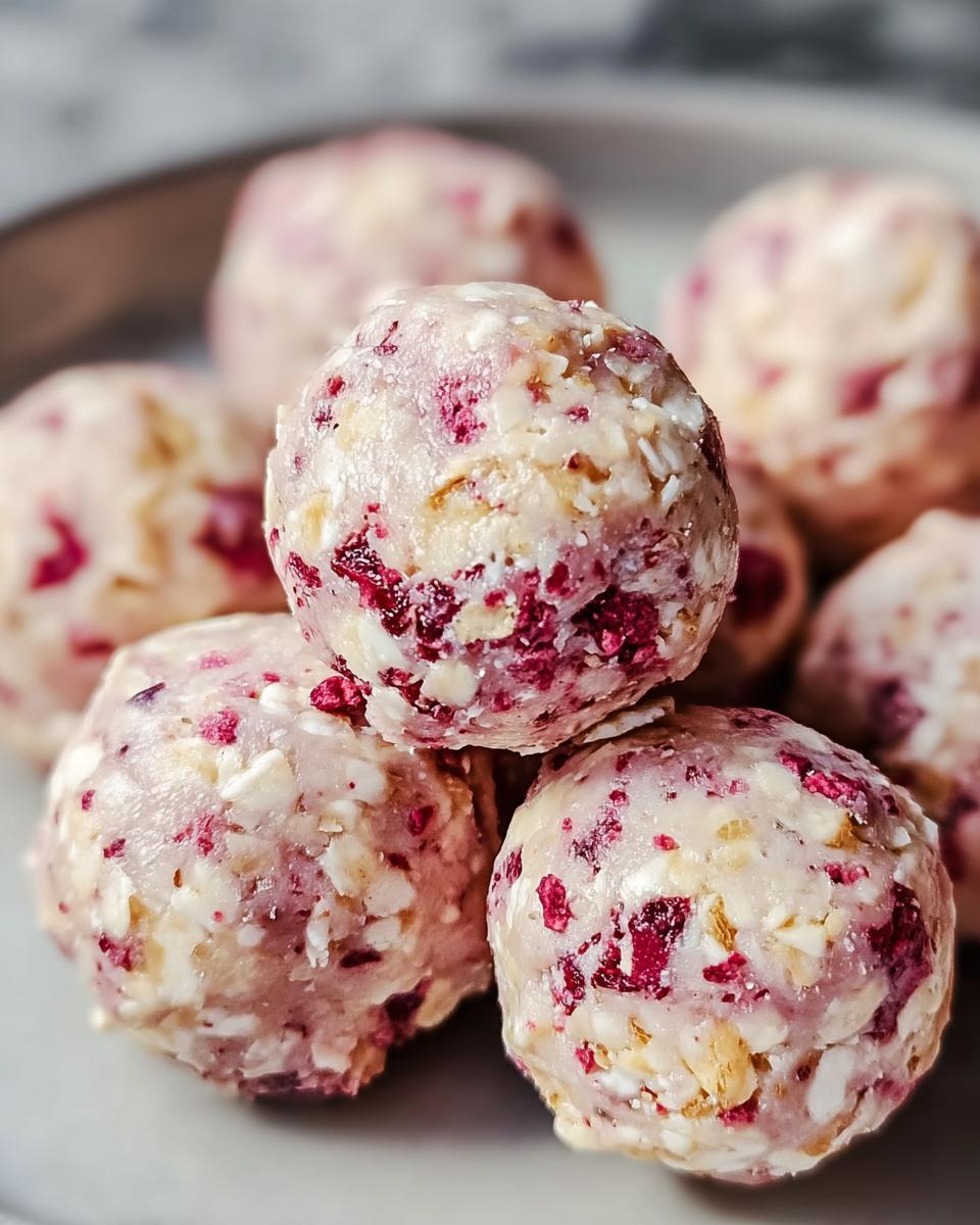 Strawberry Cheesecake Protein Balls - Detail 1