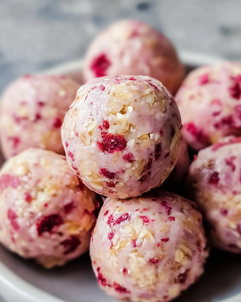 Strawberry Cheesecake Protein Balls - Detail 2