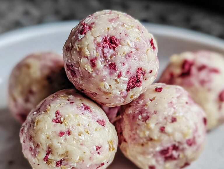 Strawberry Cheesecake Protein Balls