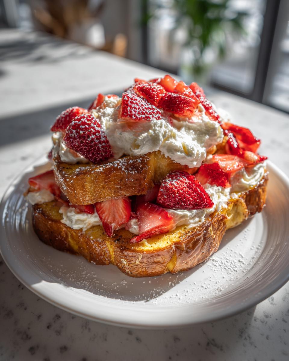 Strawberry Cheesecake Stuffed French Toast - Detail 2