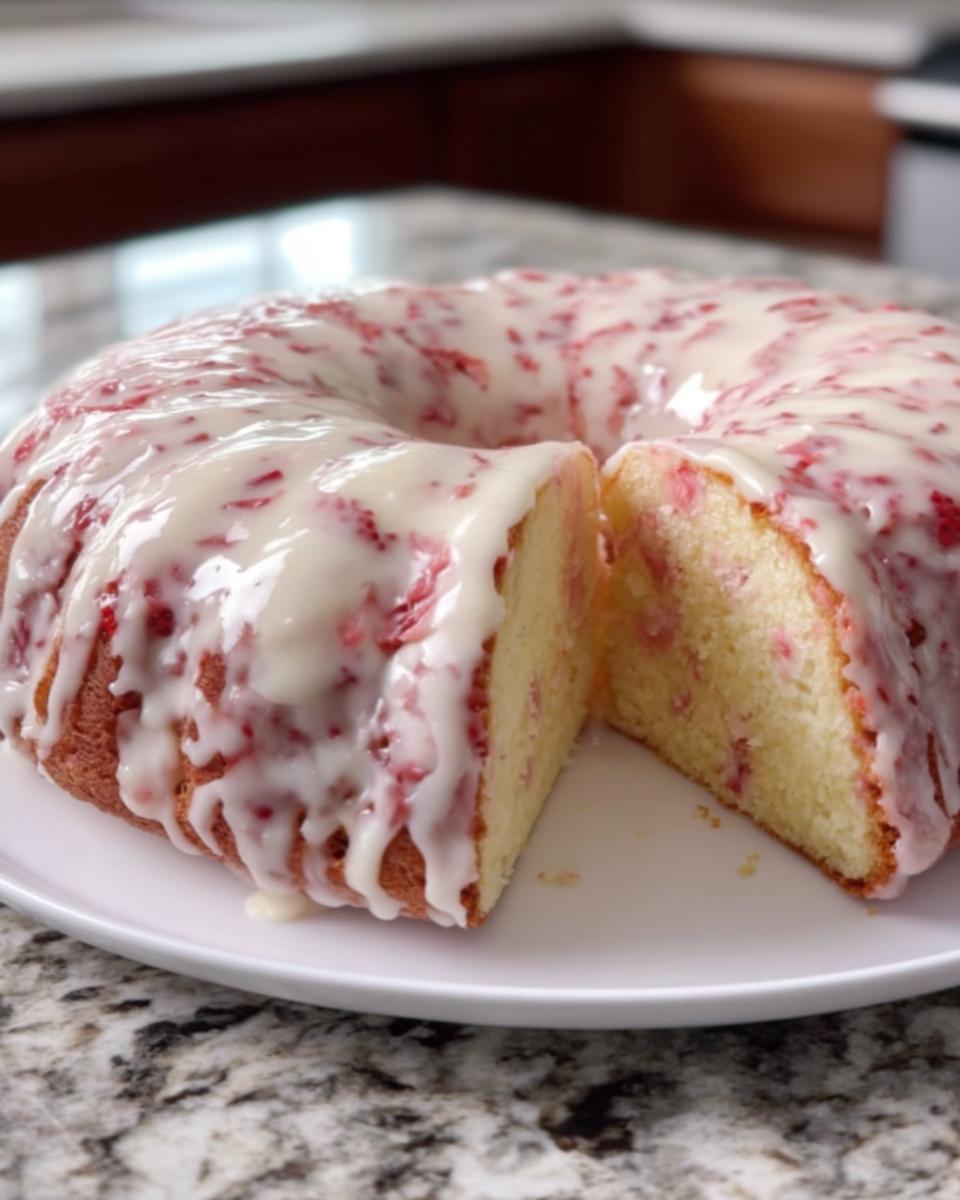 Strawberry Cream Cheese Pound Cake - Detail 1