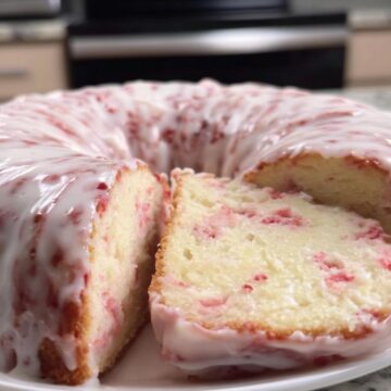 Strawberry Cream Cheese Pound Cake