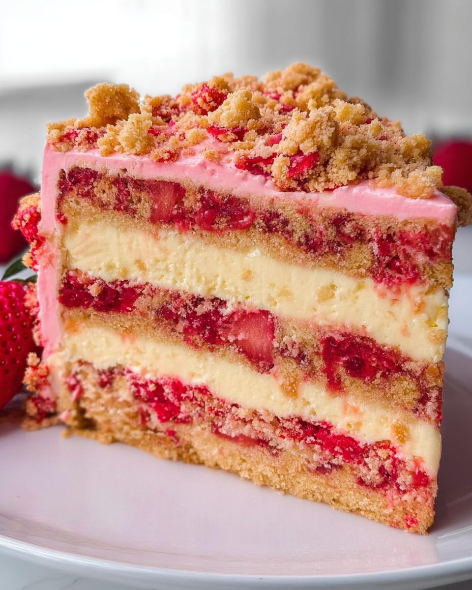 Strawberry Crunch Cake - Detail 1