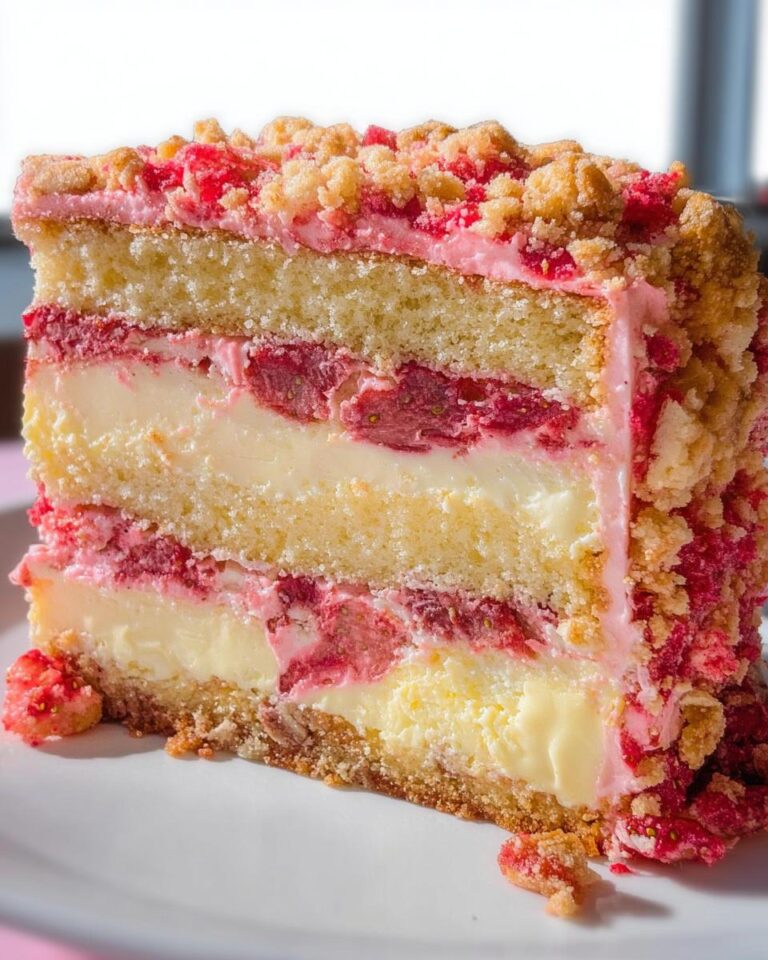 Strawberry Crunch Cake