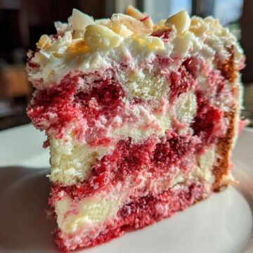 Strawberry Earthquake Cake