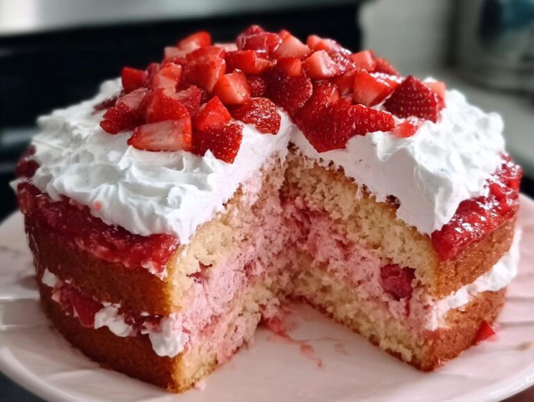 Strawberry Heaven Cake