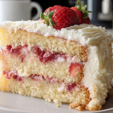 Strawberry Italian Cream Pound Cake