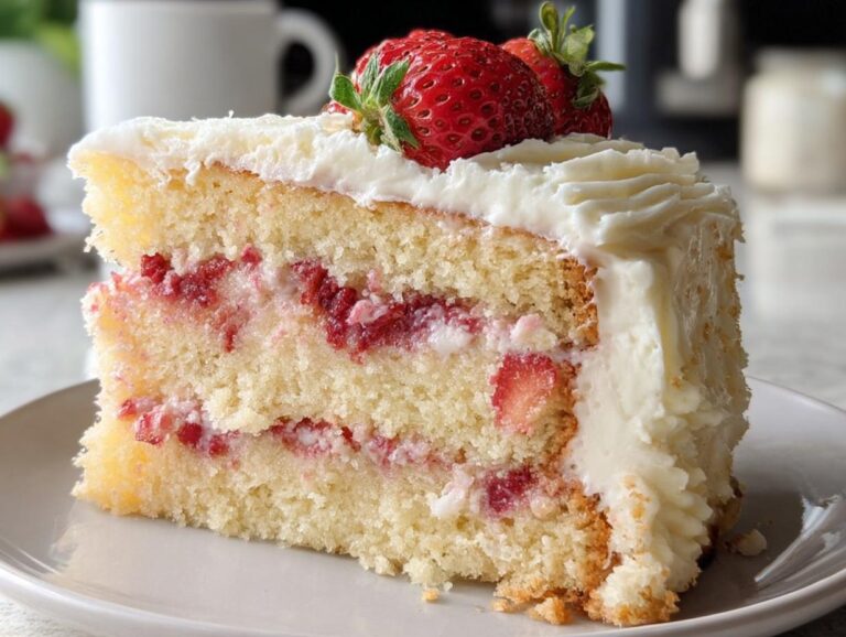 Strawberry Italian Cream Pound Cake
