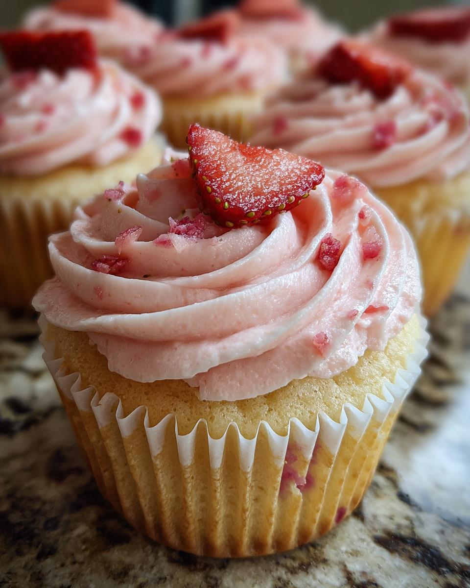 Strawberry Milkshake Cupcakes - Detail 1