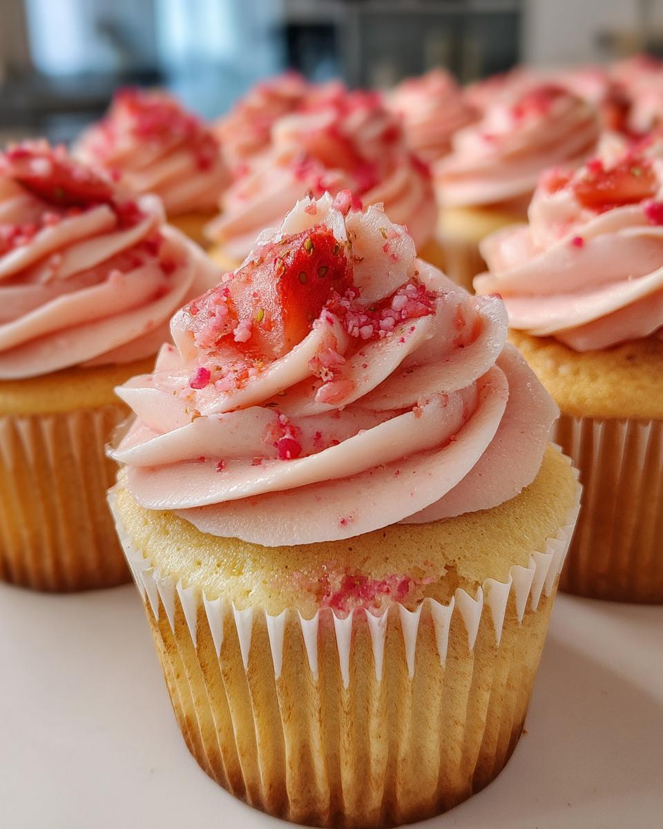 Strawberry Milkshake Cupcakes - Detail 2
