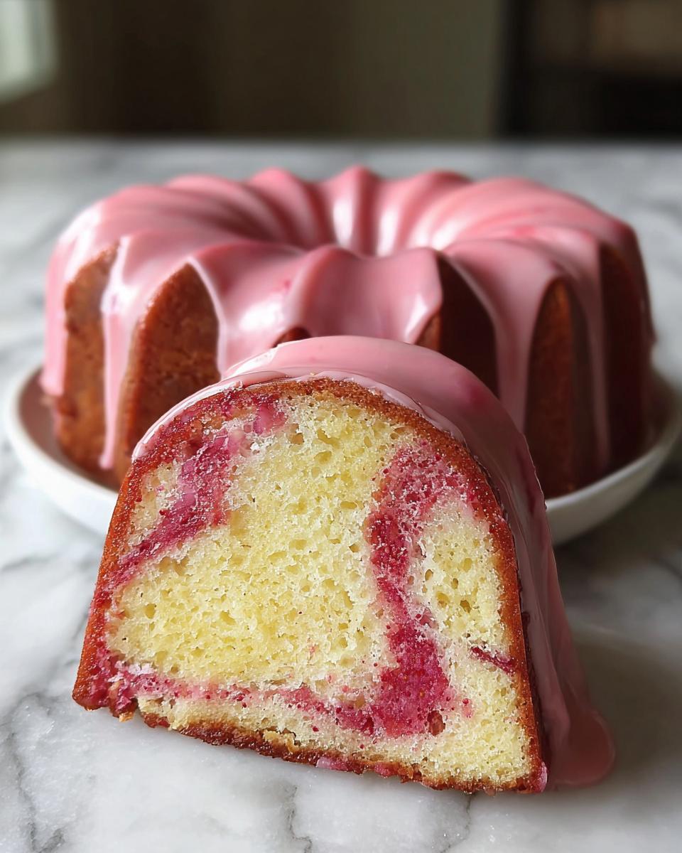 Strawberry Milkshake Pound Cake - Detail 1