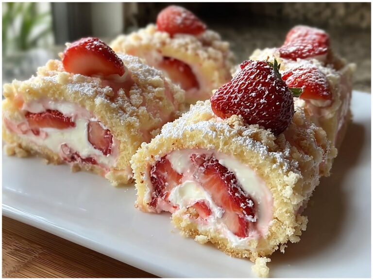 Strawberry Shortcake Cheesecake Rolls