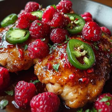 Sweet And Spicy Jalapeno Raspberry Chicken