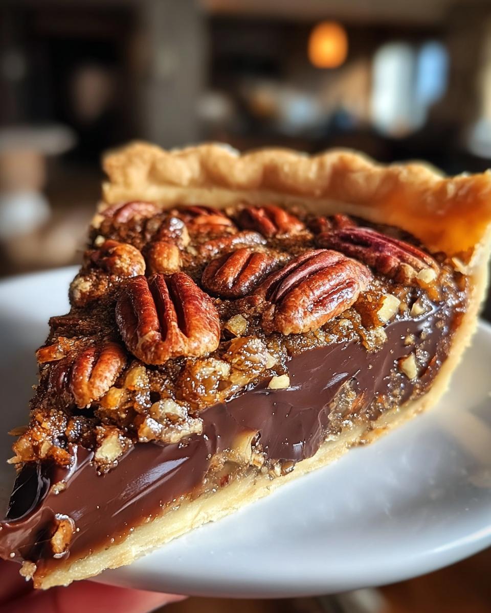 Texas Chocolate Pecan Pie - Detail 1