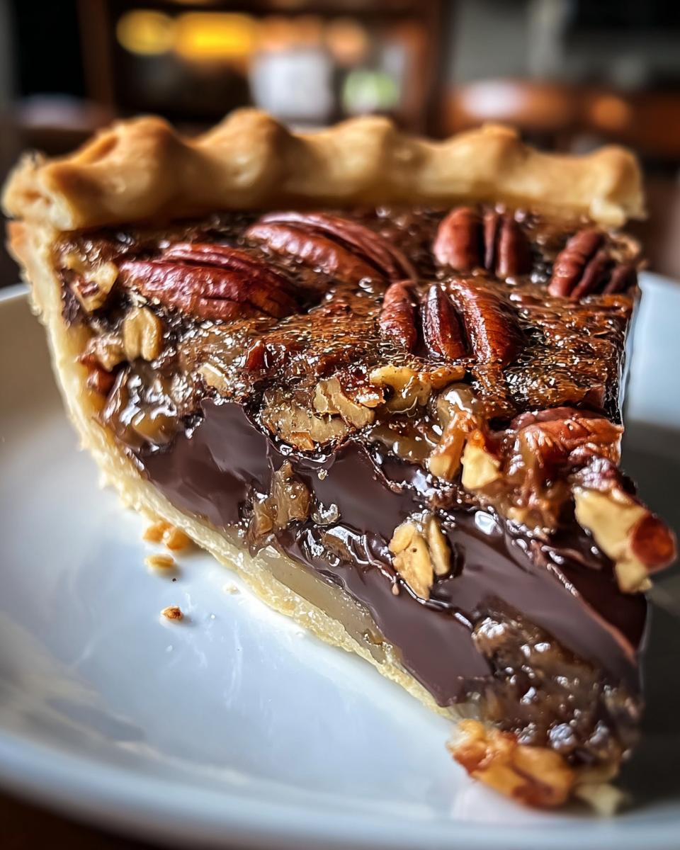 Texas Chocolate Pecan Pie - Detail 2