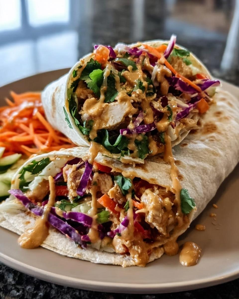 Thai Peanut Chicken Wraps - Detail 1