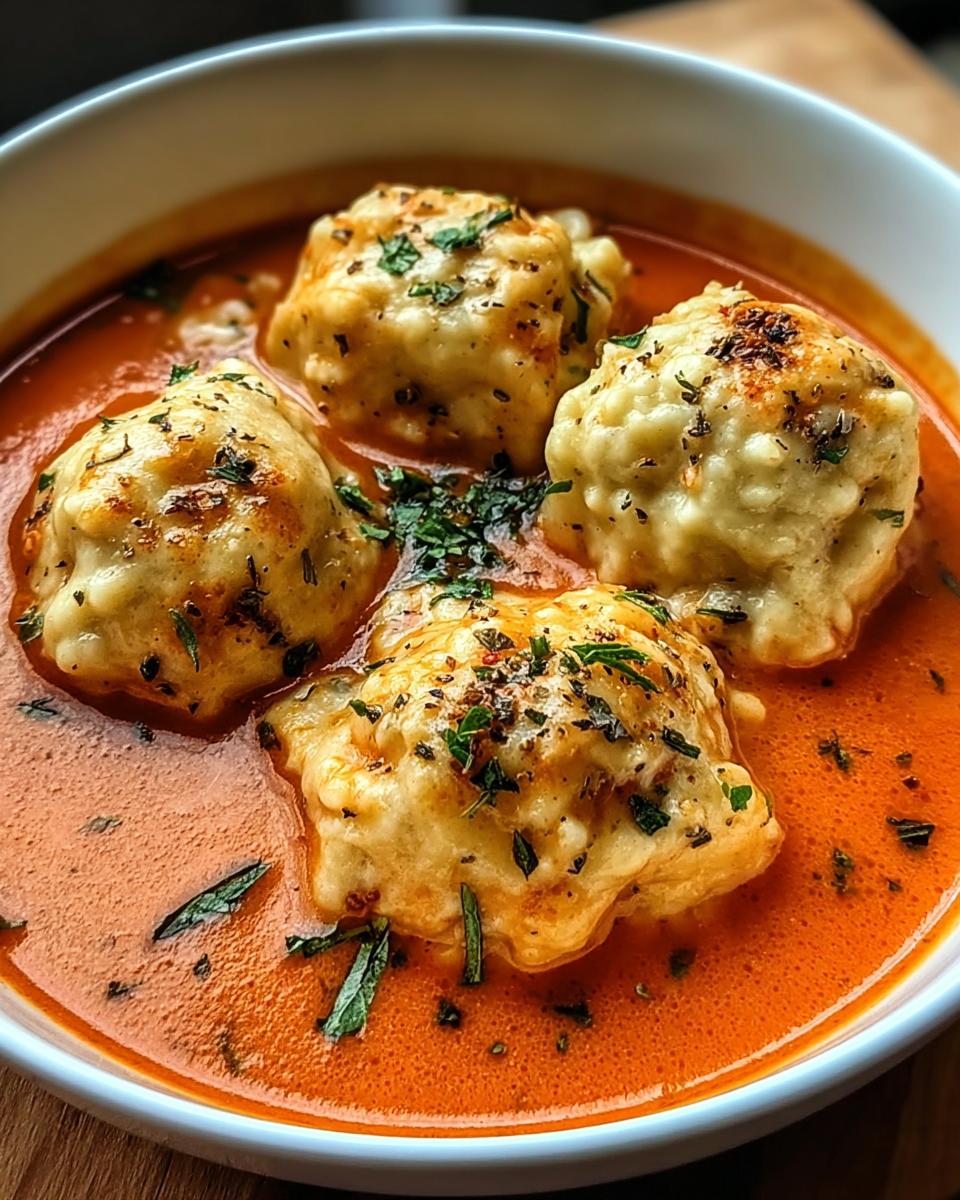Tomato Dumpling Soup - Detail 2