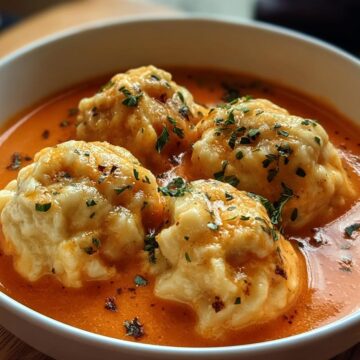 Tomato Dumpling Soup