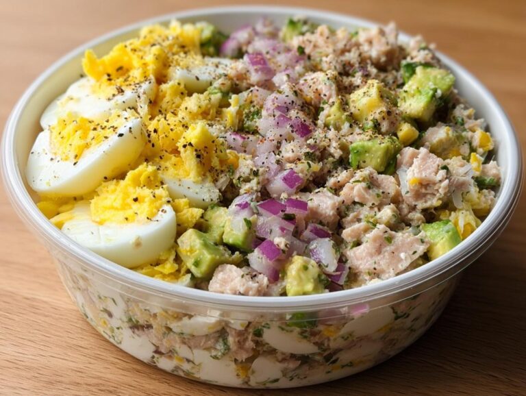 Tuna Egg Bowl With Avocado