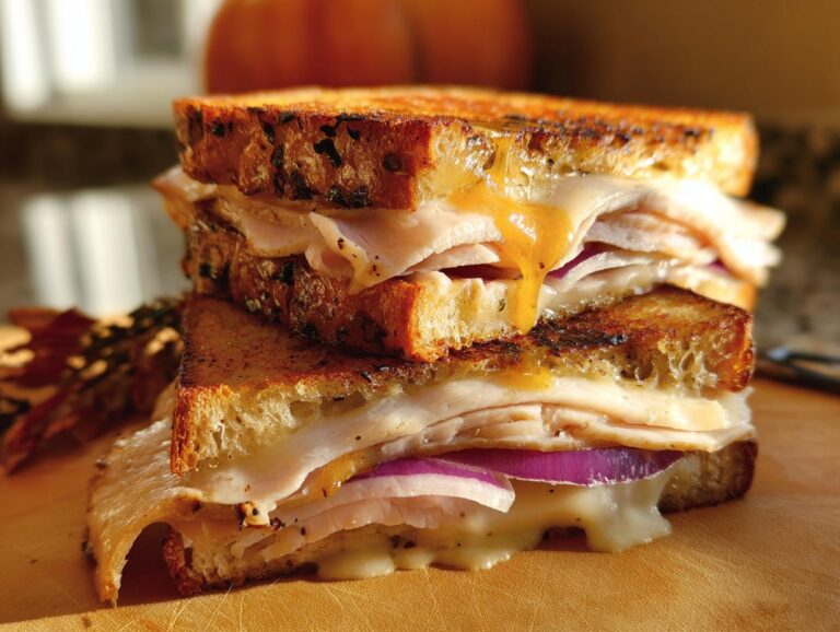Turkey Dijon Melt Sandwiches