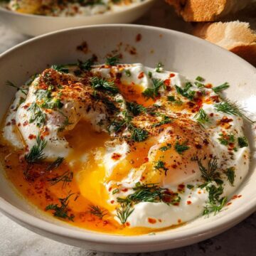 Turkish Eggs With Creamy Yogurt &Amp; Butter Sauce