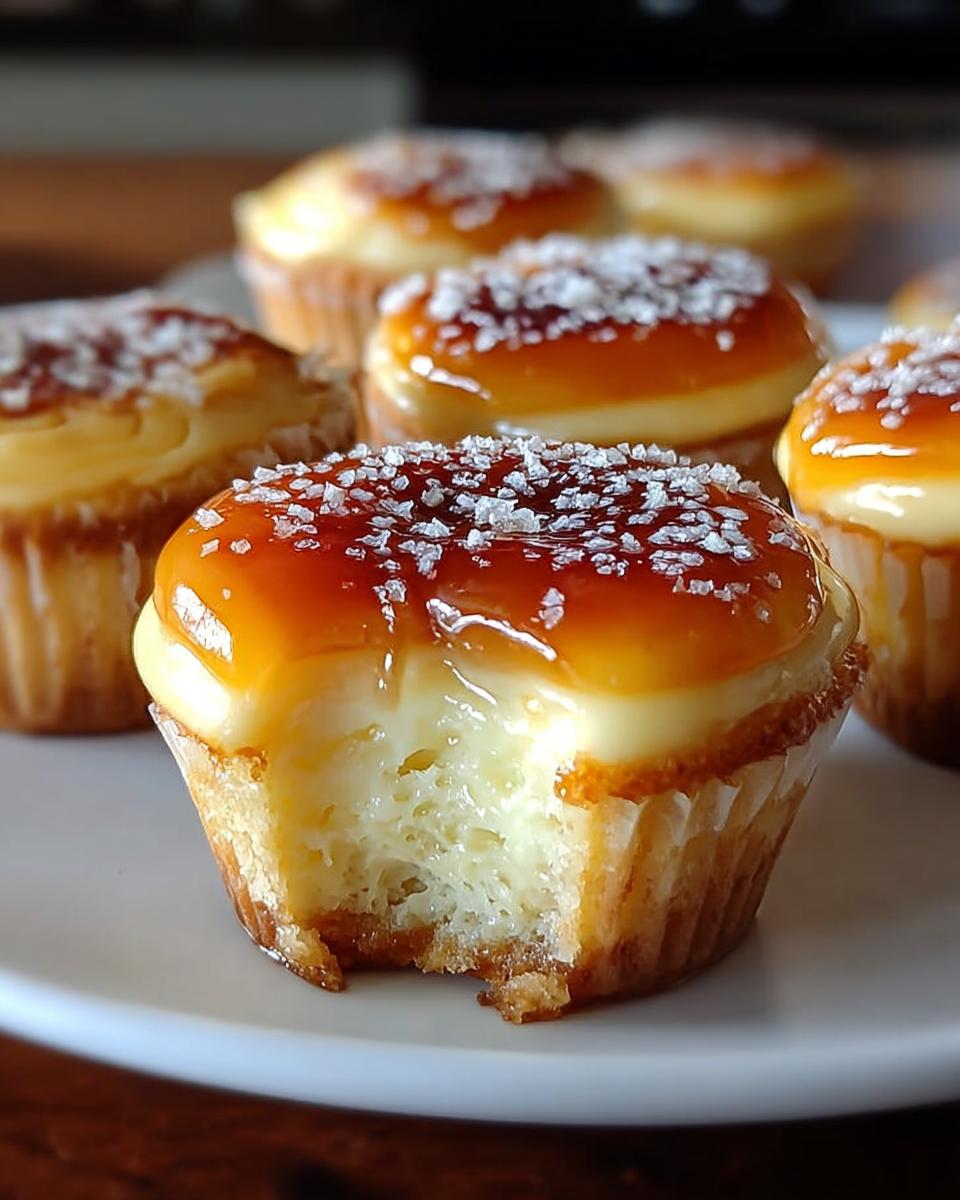 Vanilla Bean Creme Brulee Cheesecake Cupcakes - Detail 1