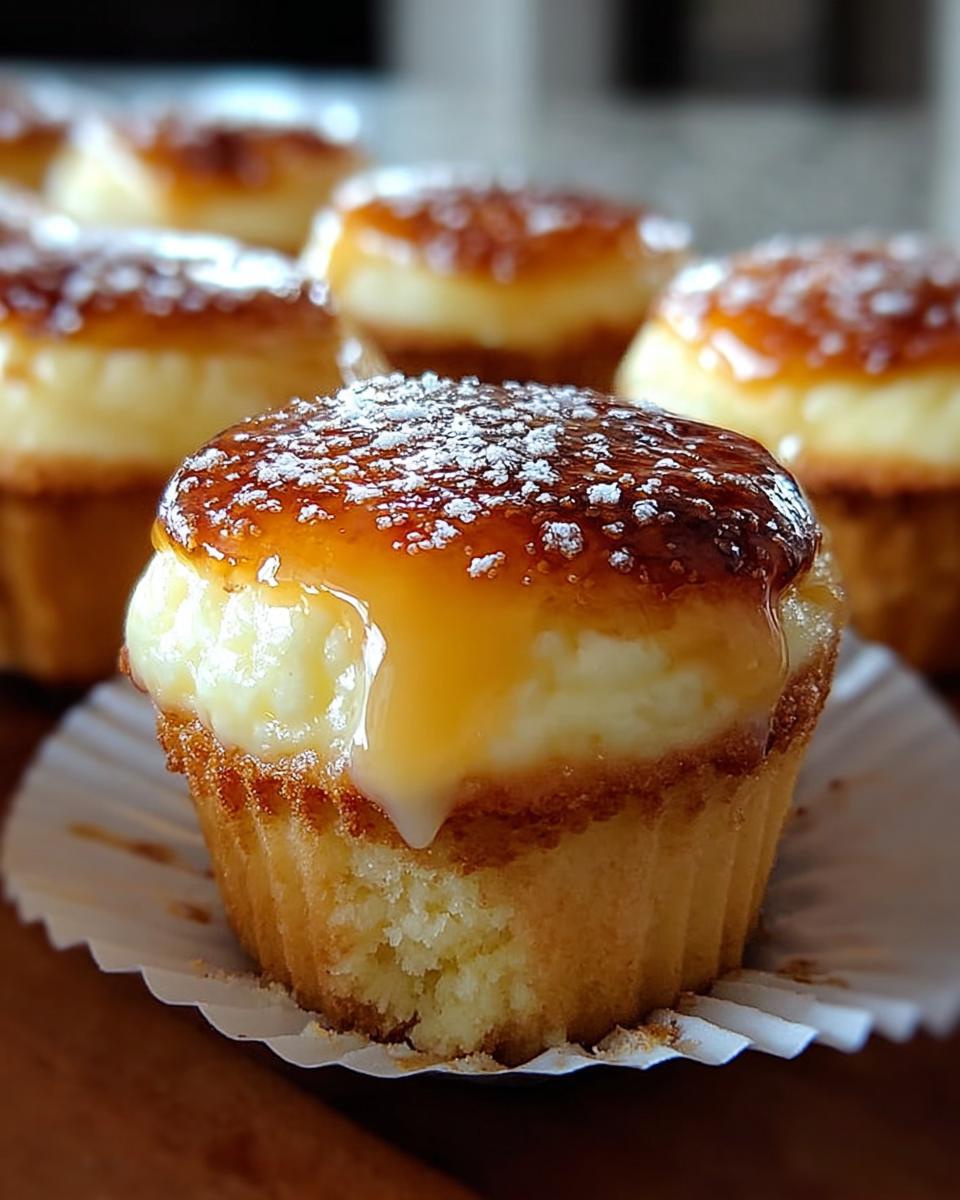 Vanilla Bean Creme Brulee Cheesecake Cupcakes - Detail 2