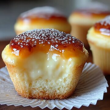 Vanilla Bean Creme Brulee Cheesecake Cupcakes