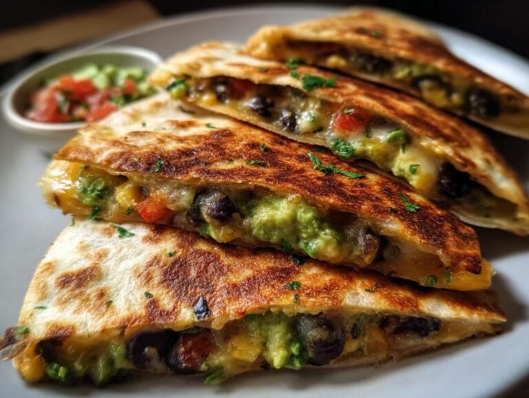 Vegetarian Avocado &Amp; Black Bean Quesadilla