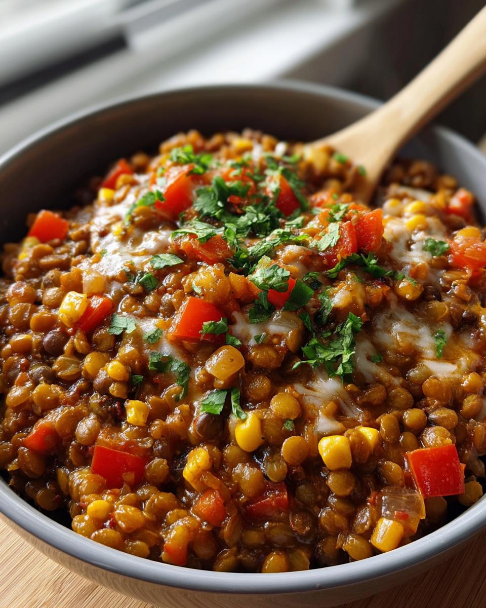 Vegetarian Mexican Lentils - Detail 1